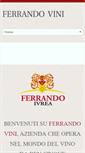 Mobile Screenshot of ferrandovini.it